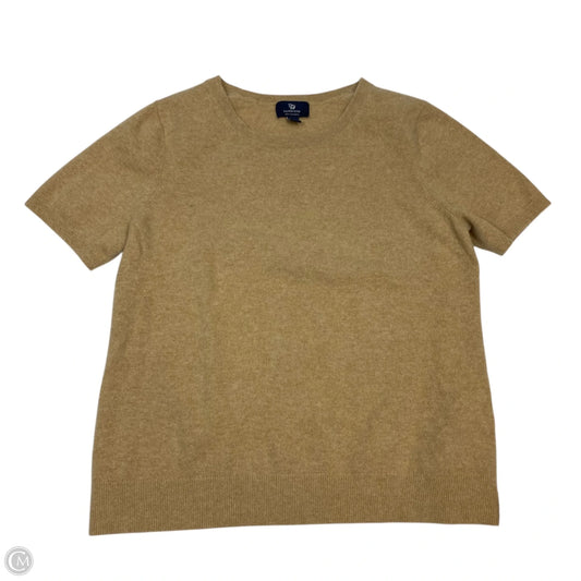 Top Short Sleeve By Lands End In Tan, Size: L