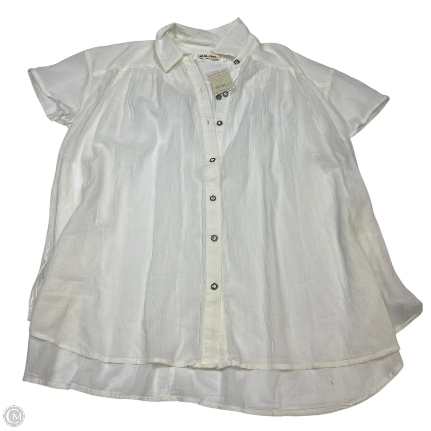 Top Short Sleeve By We The Free In Cream, Size: S