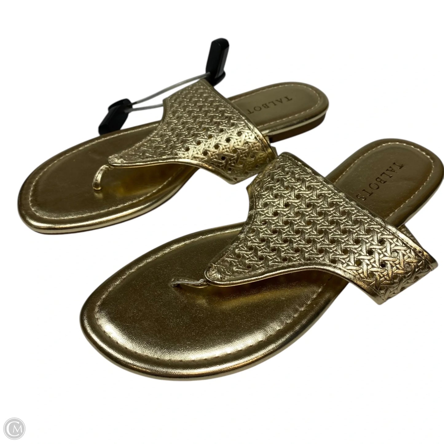 Sandals Flip Flops By Talbots In Gold, Size: 8