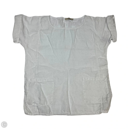 Top Short Sleeve By Francesca Bettini In White, Size: M