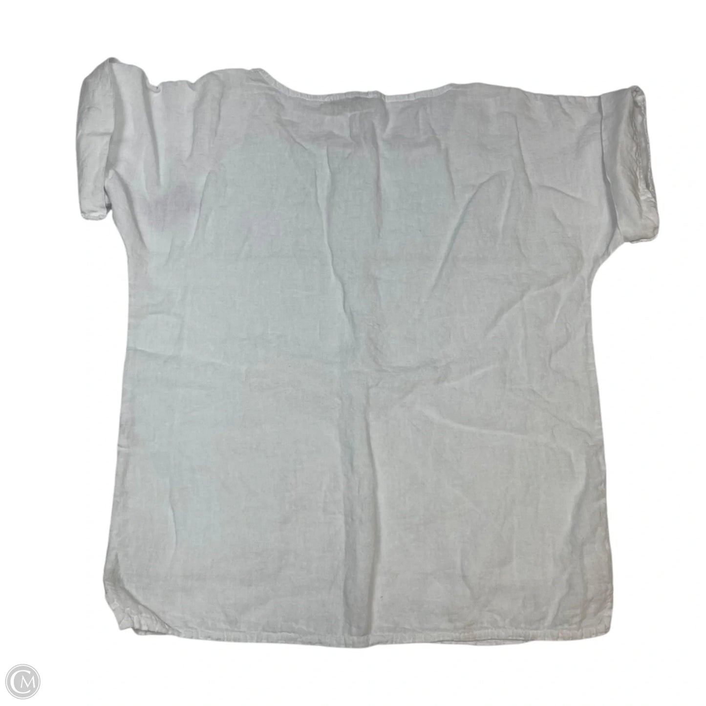 Top Short Sleeve By Francesca Bettini In White, Size: M