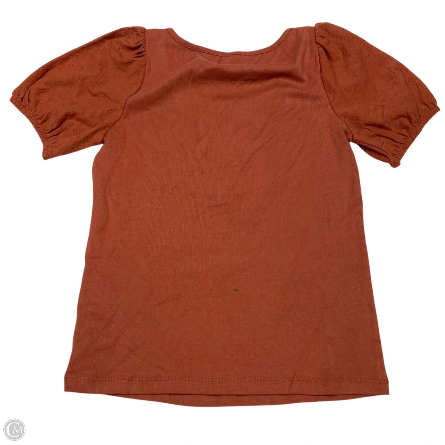 Top Short Sleeve By Madewell In Orange, Size: Xs