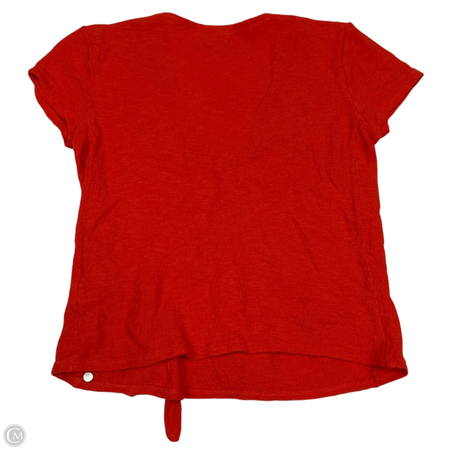 Top Short Sleeve By Madewell In Orange, Size: Xs