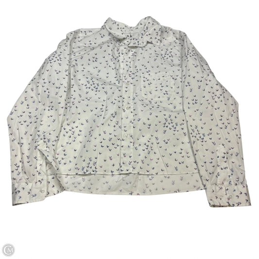 Top Long Sleeve By Frank And Eileen In White, Size: Xl