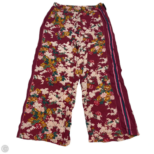 Pants Wide Leg By Anthropologie In Red, Size: Xs