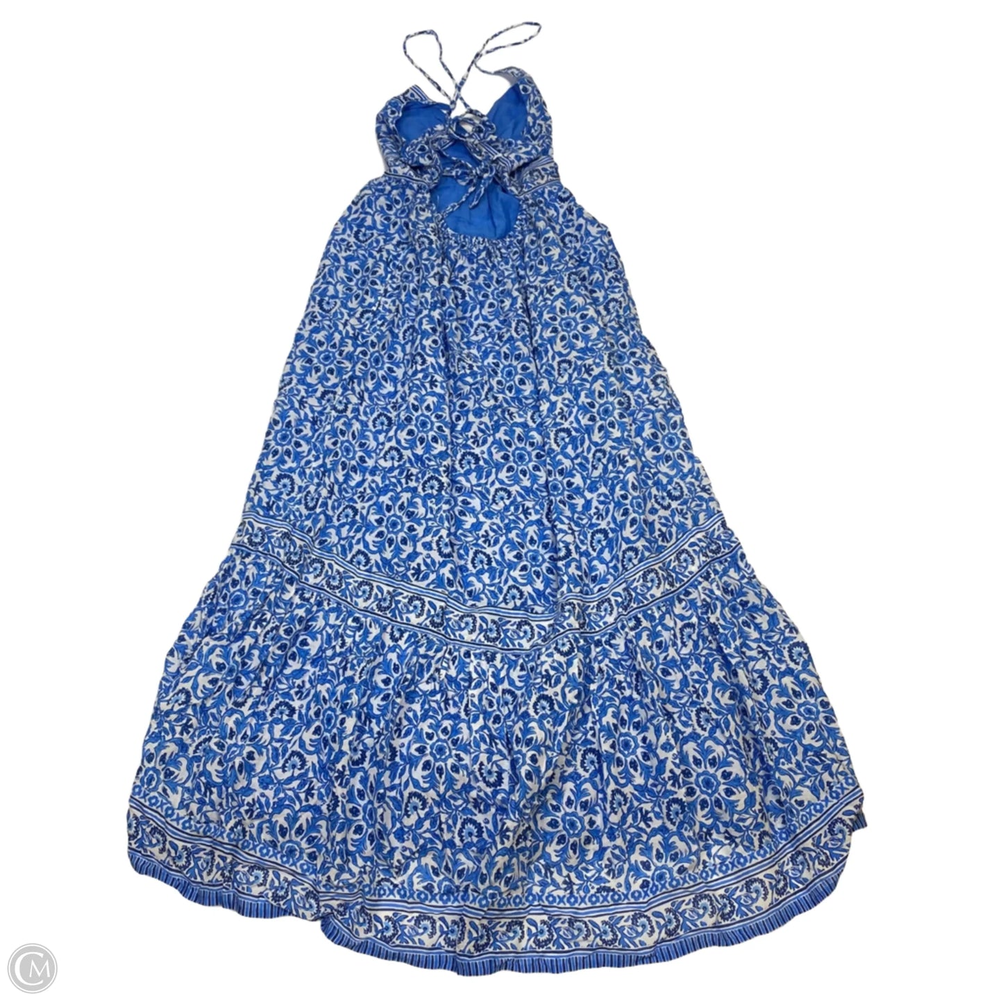 Dress Designer By Vineyard Vines In Blue & White, Size: M