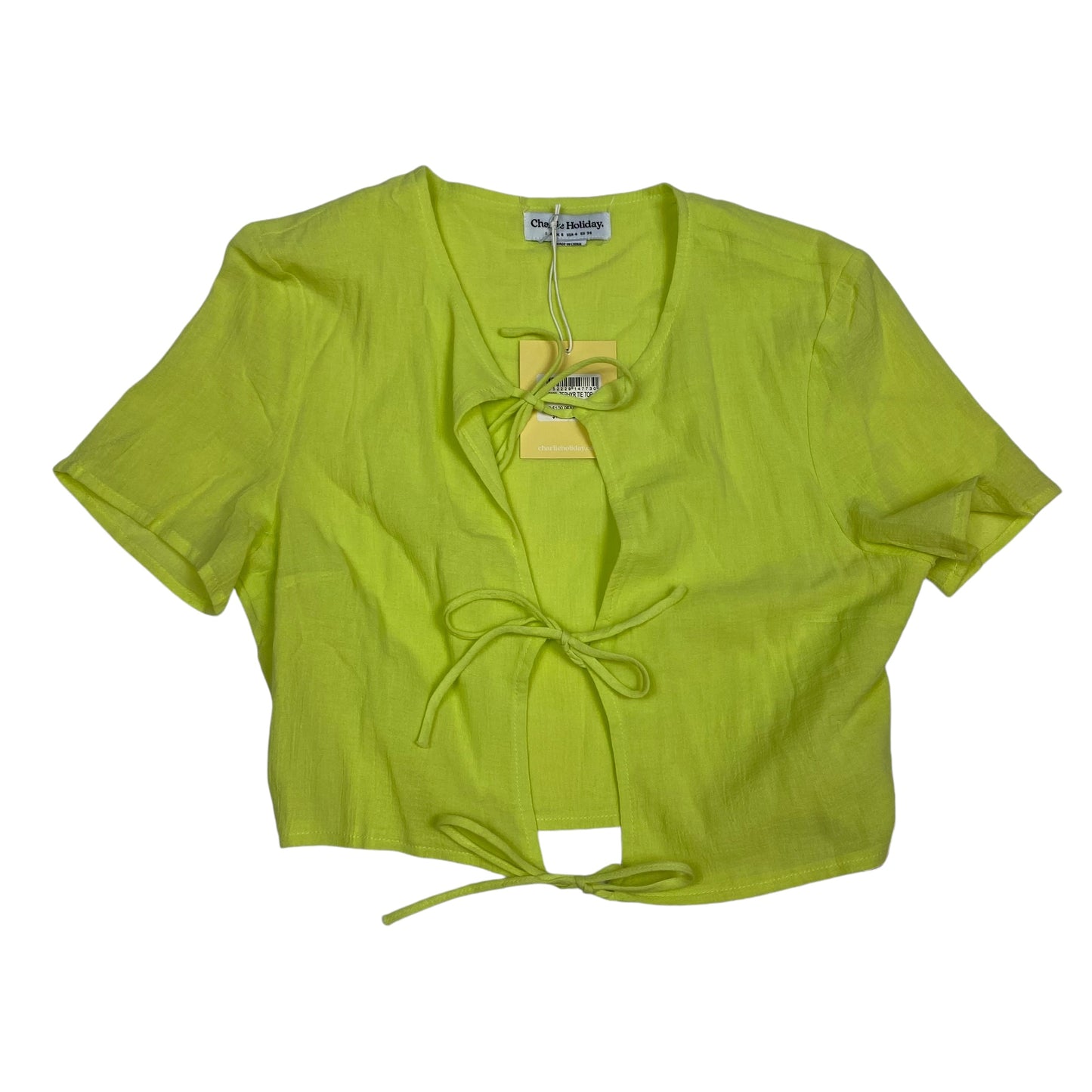 Top Short Sleeve By Charlie Holiday In Green, Size: S