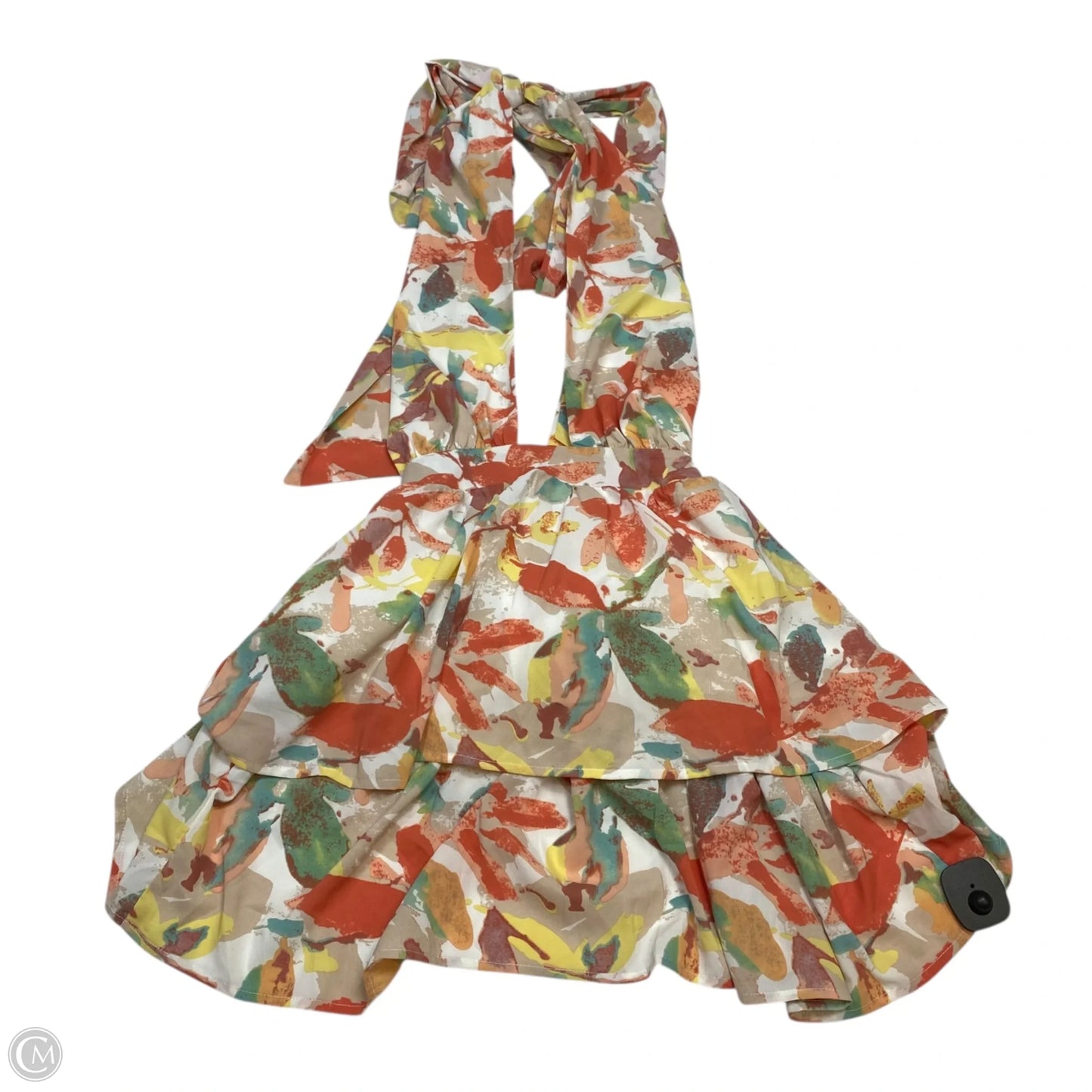 Dress Casual Short By Shein In Orange & Red, Size: S