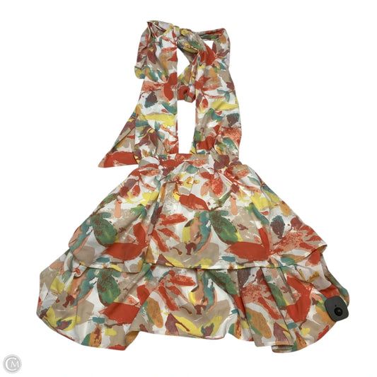 Dress Casual Short By Shein In Orange & Red, Size: S