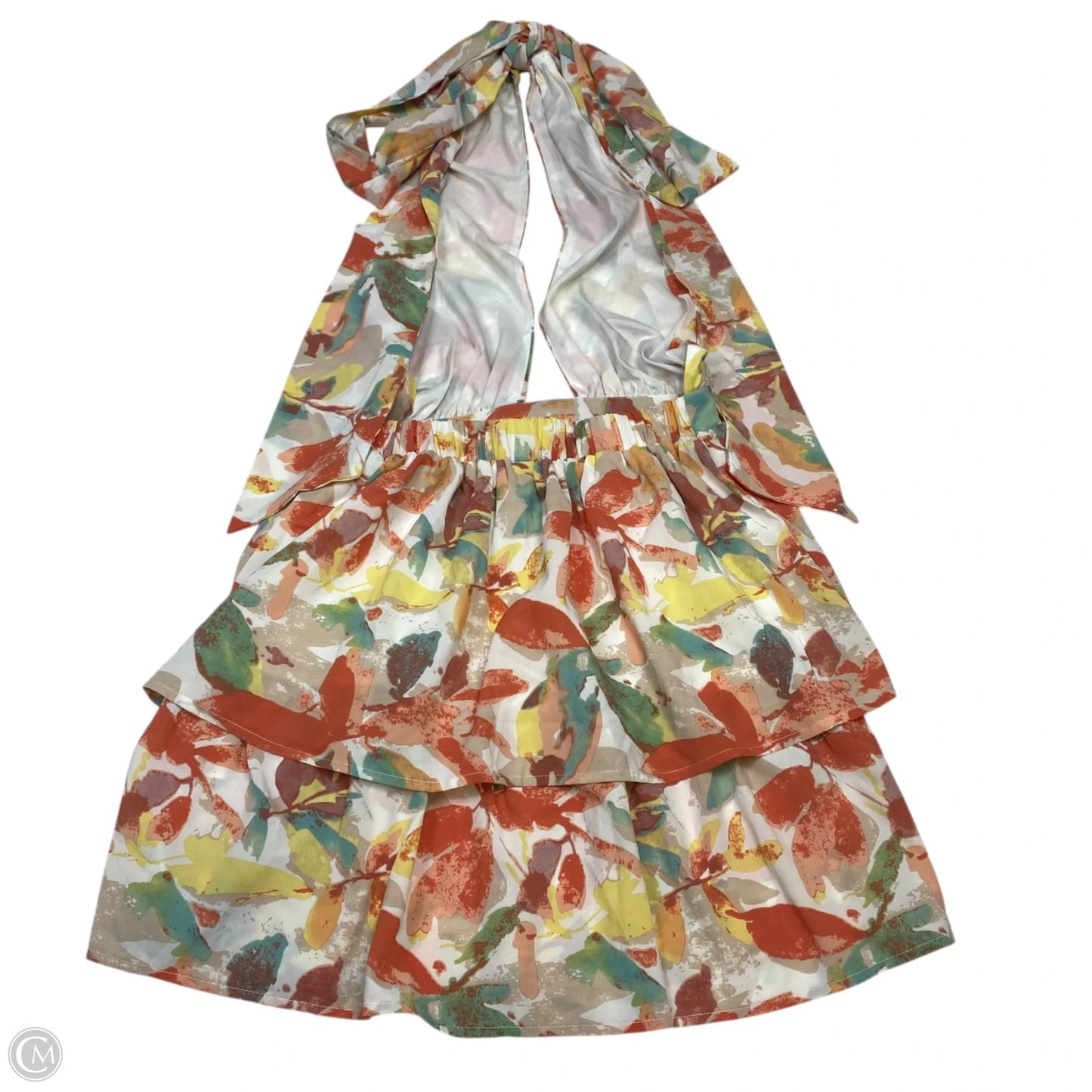 Dress Casual Short By Shein In Orange & Red, Size: S