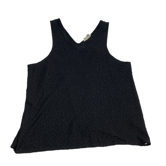 Top Sleeveless By Deletta In Black, Size: L