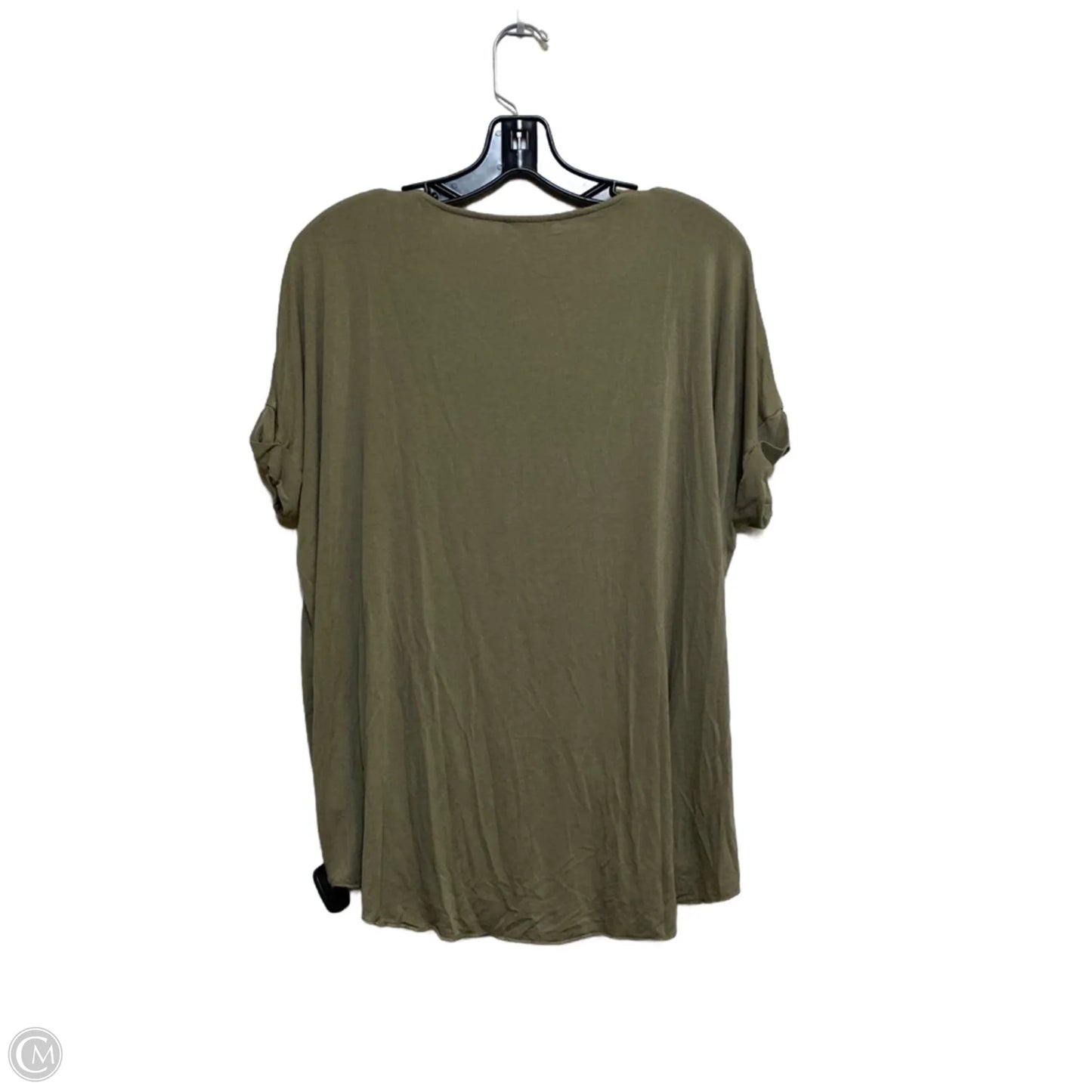 Top Short Sleeve By Shein In Green, Size: S