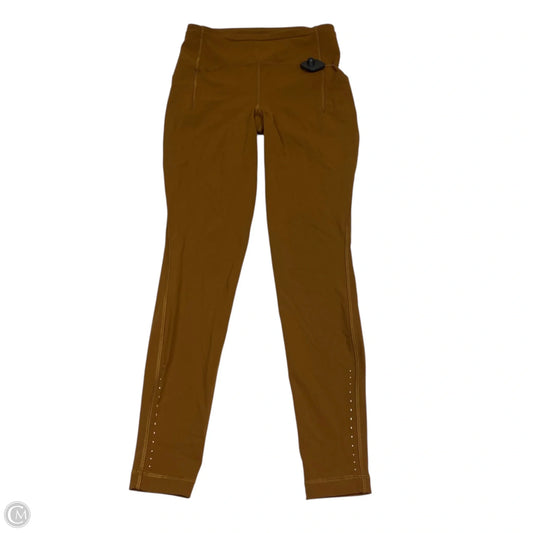 Athletic Leggings Designer By Lululemon In Brown, Size: S