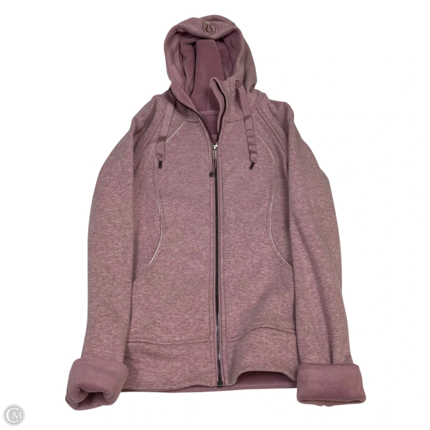 Athletic Jacket Designer By Lululemon In Pink, Size: S