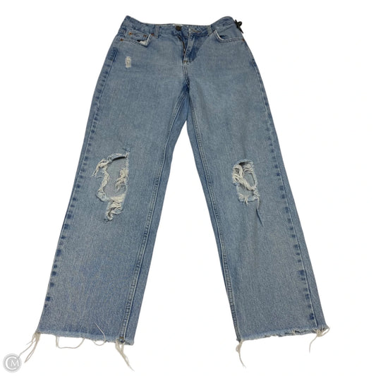 Jeans Straight By Bdg In Blue Denim, Size: 4
