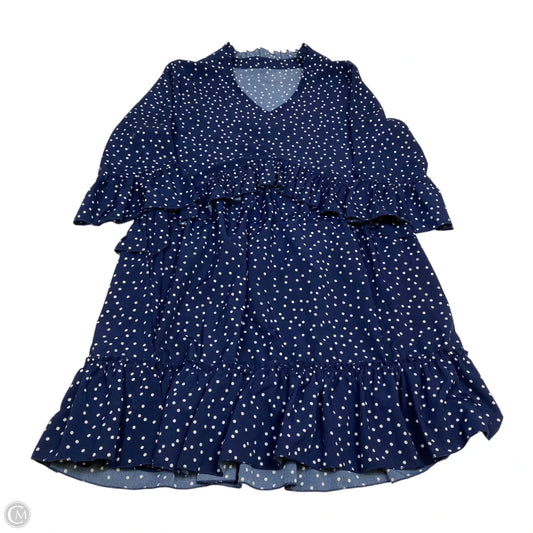 Dress Casual Short By Cmf In Blue & White, Size: S