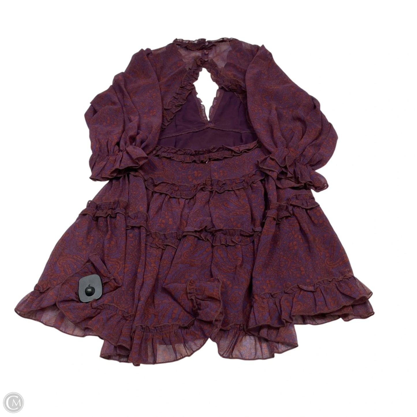 Dress Casual Short By Olivaceous In Brown & Purple, Size: S
