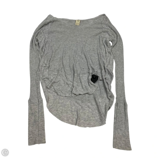 Top Long Sleeve By We The Free In Grey, Size: Xs