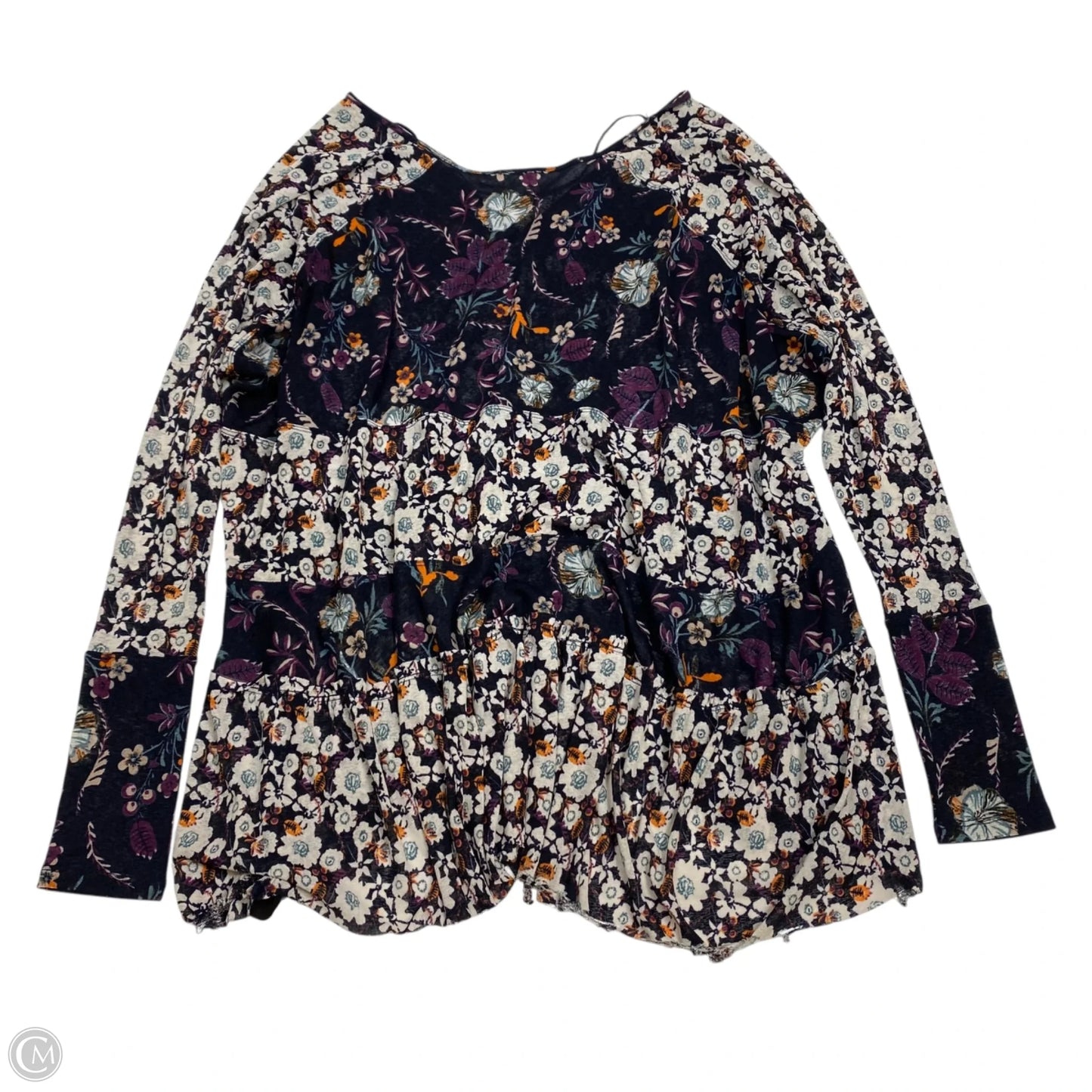 Top Long Sleeve By Free People In Purple, Size: M