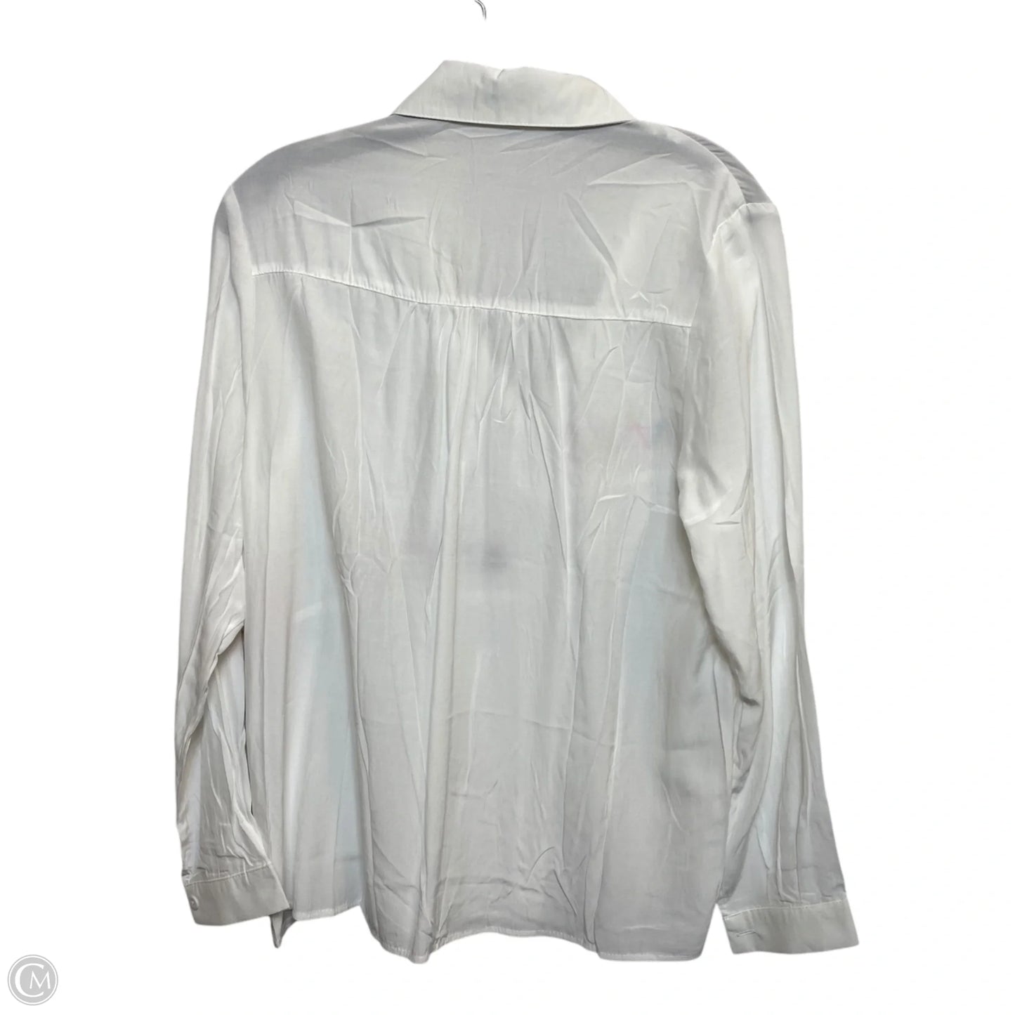 Top Long Sleeve By Clothes Mentor In White, Size: S