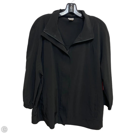 Athletic Jacket By Chicos In Black, Size: Xl
