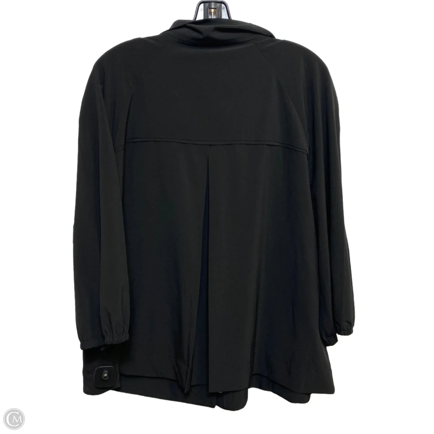 Athletic Jacket By Chicos In Black, Size: Xl