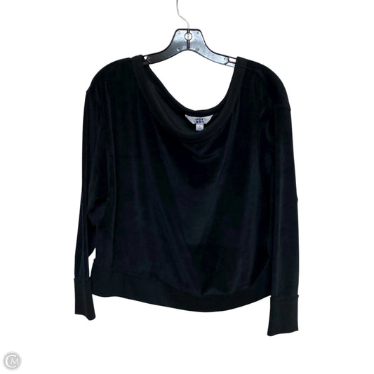 Athletic Sweatshirt Crewneck By Joy Joy In Black, Size: S