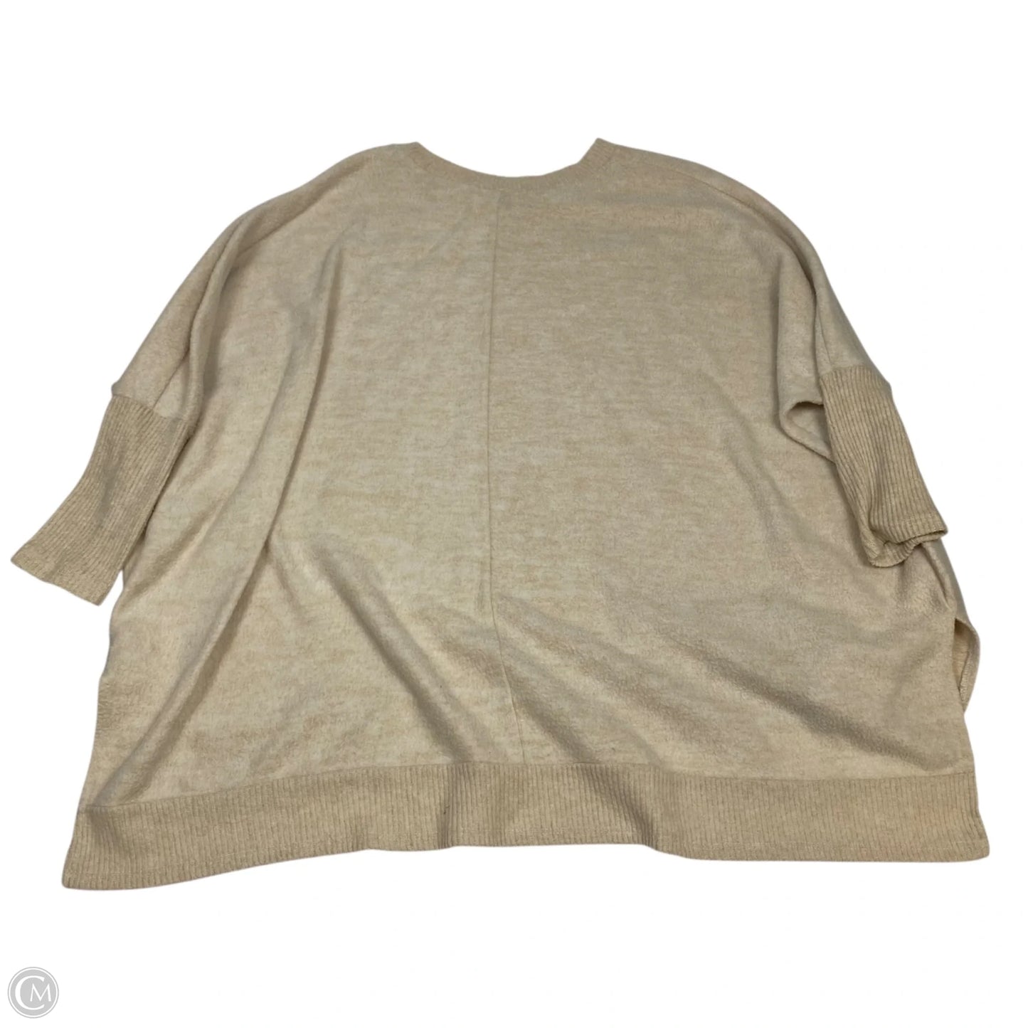 Top 3/4 Sleeve By Cherish In Tan, Size: L