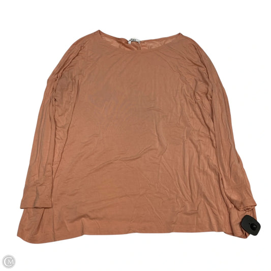 Top Long Sleeve By Piko In Orange, Size: L