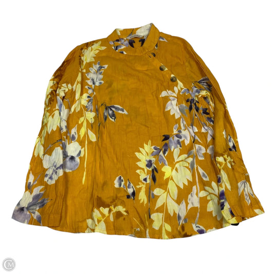 Top Long Sleeve By Soft Surroundings In Yellow, Size: S