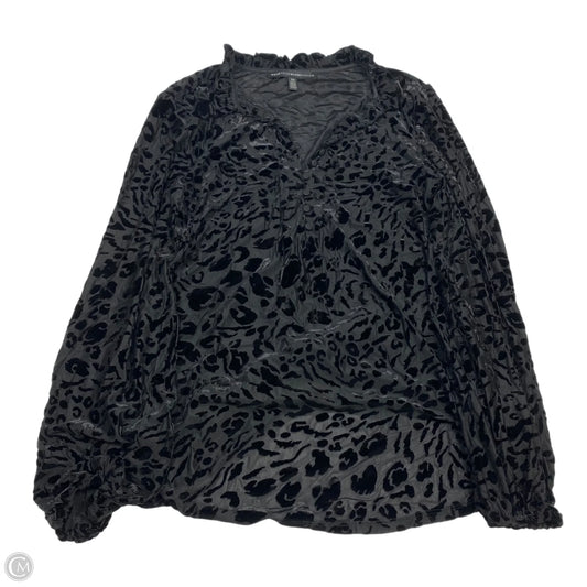 Top Long Sleeve By White House Black Market In Black, Size: Xs