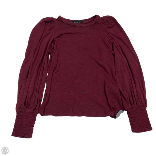 Top Long Sleeve By White House Black Market In Red, Size: Xxs