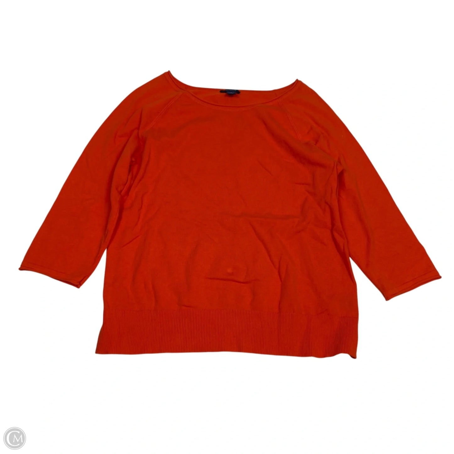 Top 3/4 Sleeve By West Bound In Orange, Size: L