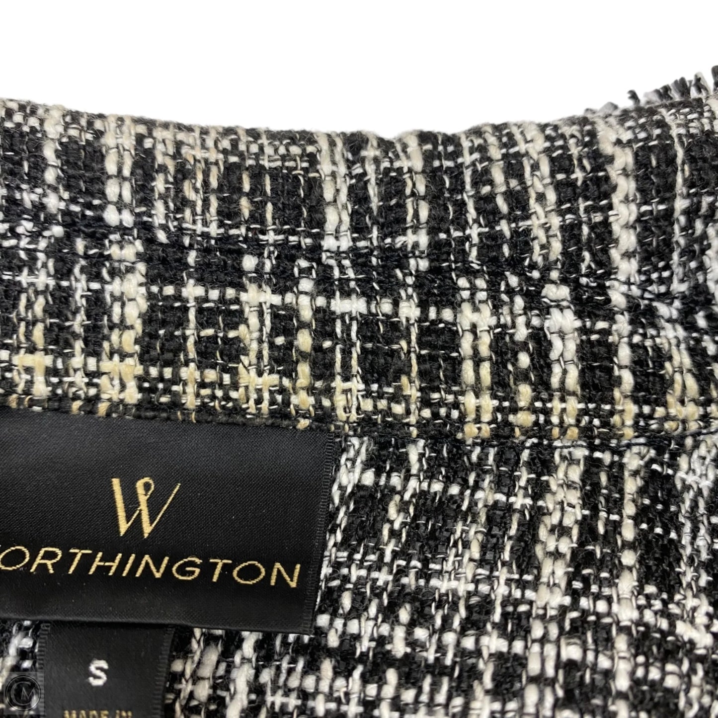 Blazer By Worthington In Black & White, Size: S