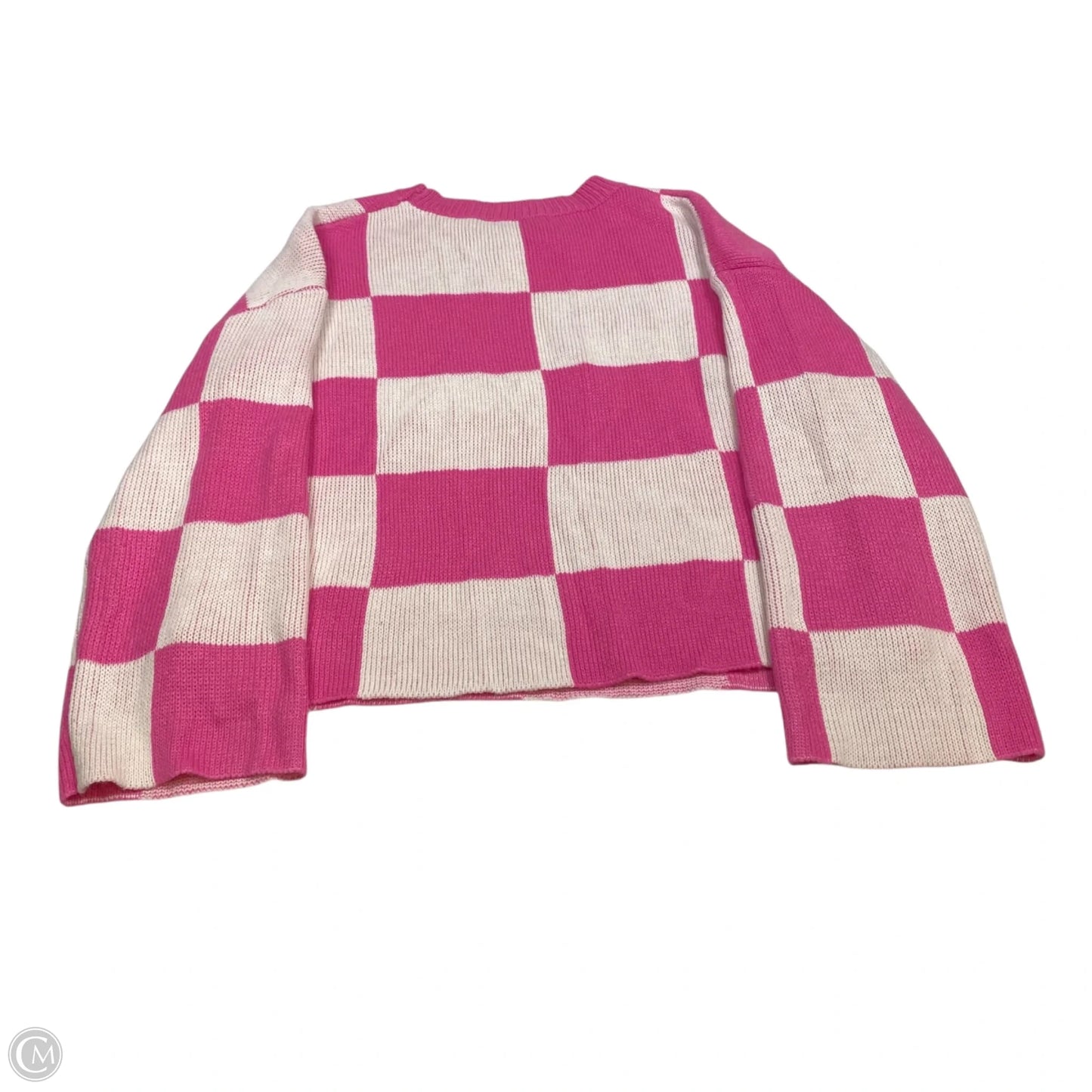 Sweater By Shein In Pink & White, Size: S
