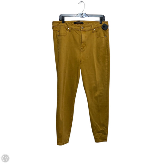 Jeans Skinny By Liverpool In Tan Denim, Size: 14