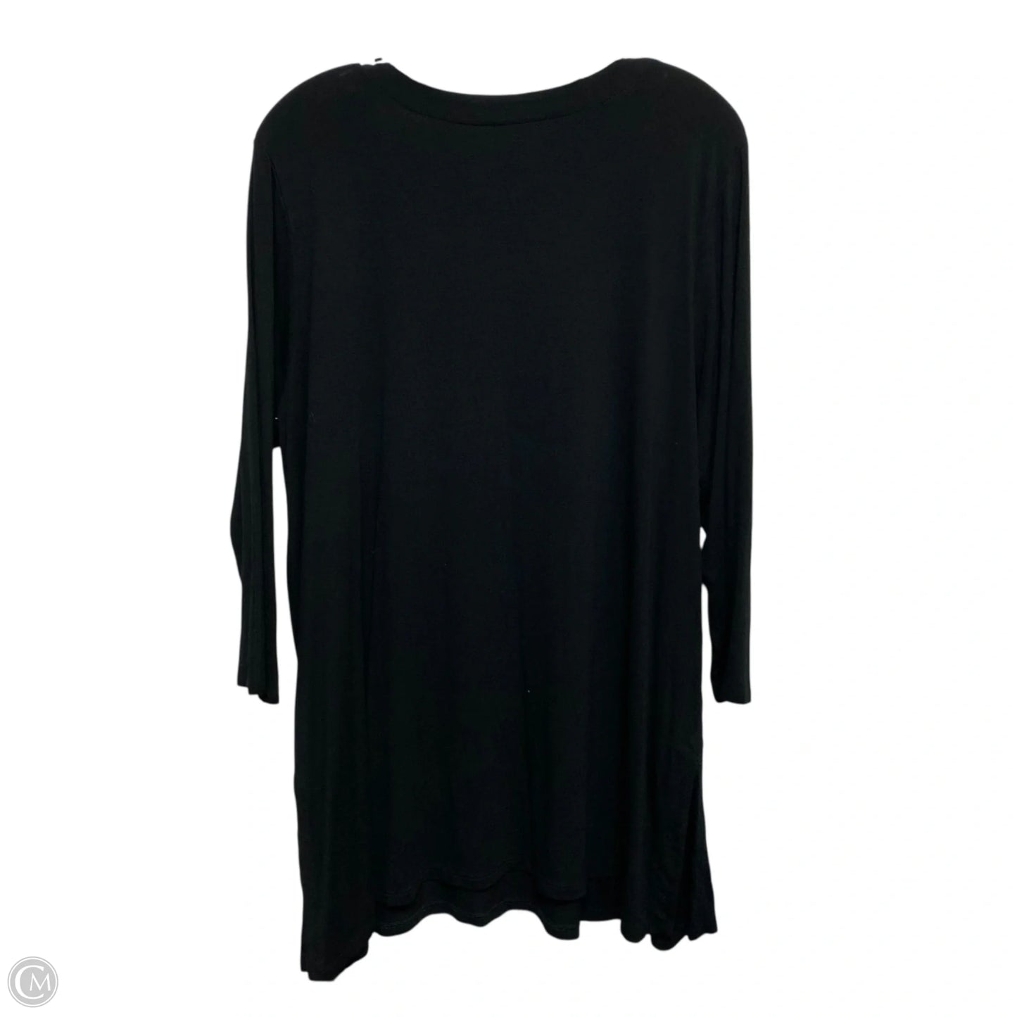 Top 3/4 Sleeve Basic By J. Jill In Black, Size: Xl