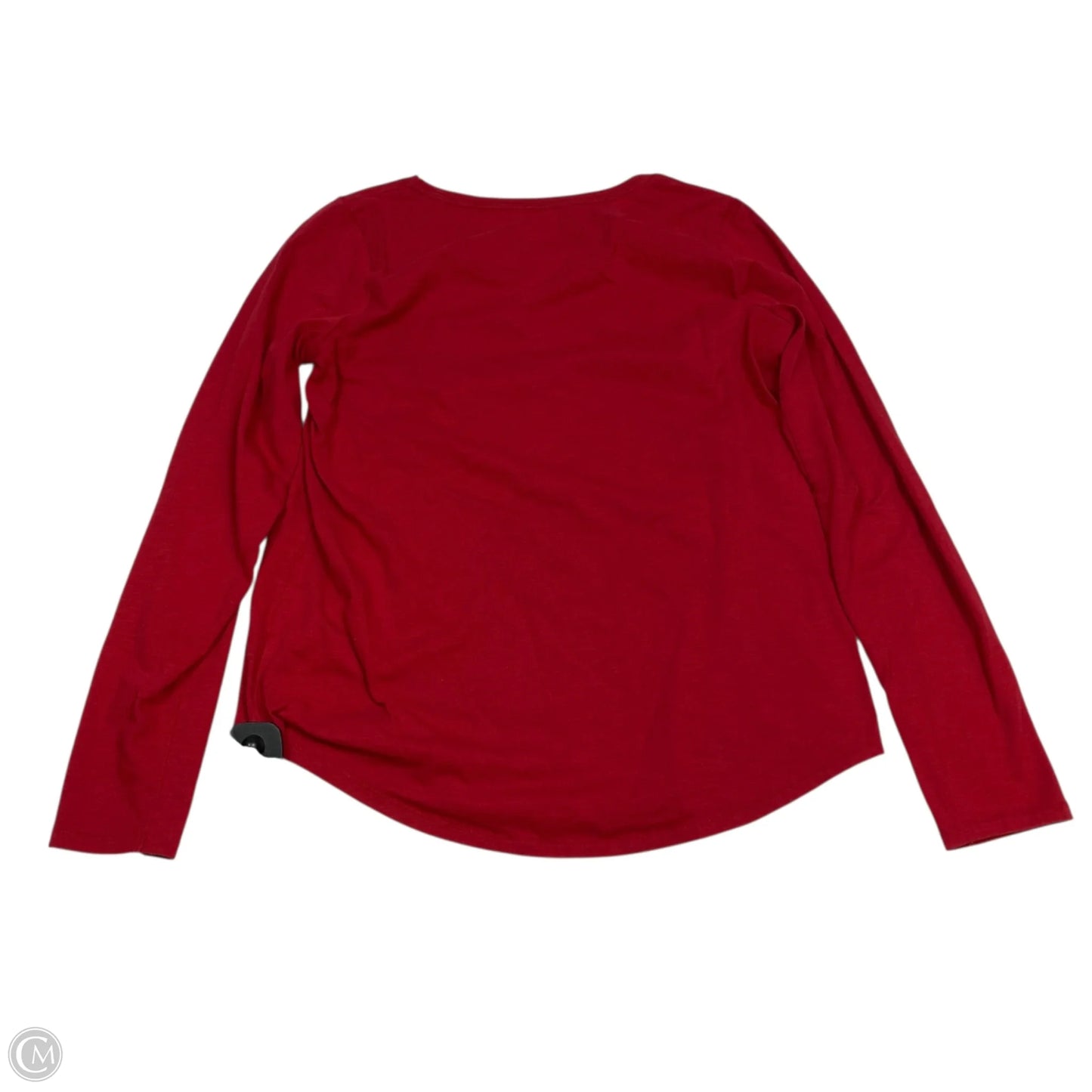 Top Long Sleeve Basic By Sonoma In Red, Size: M