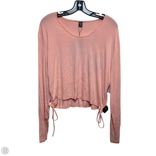 Top Long Sleeve By Shein In Pink, Size: 4x