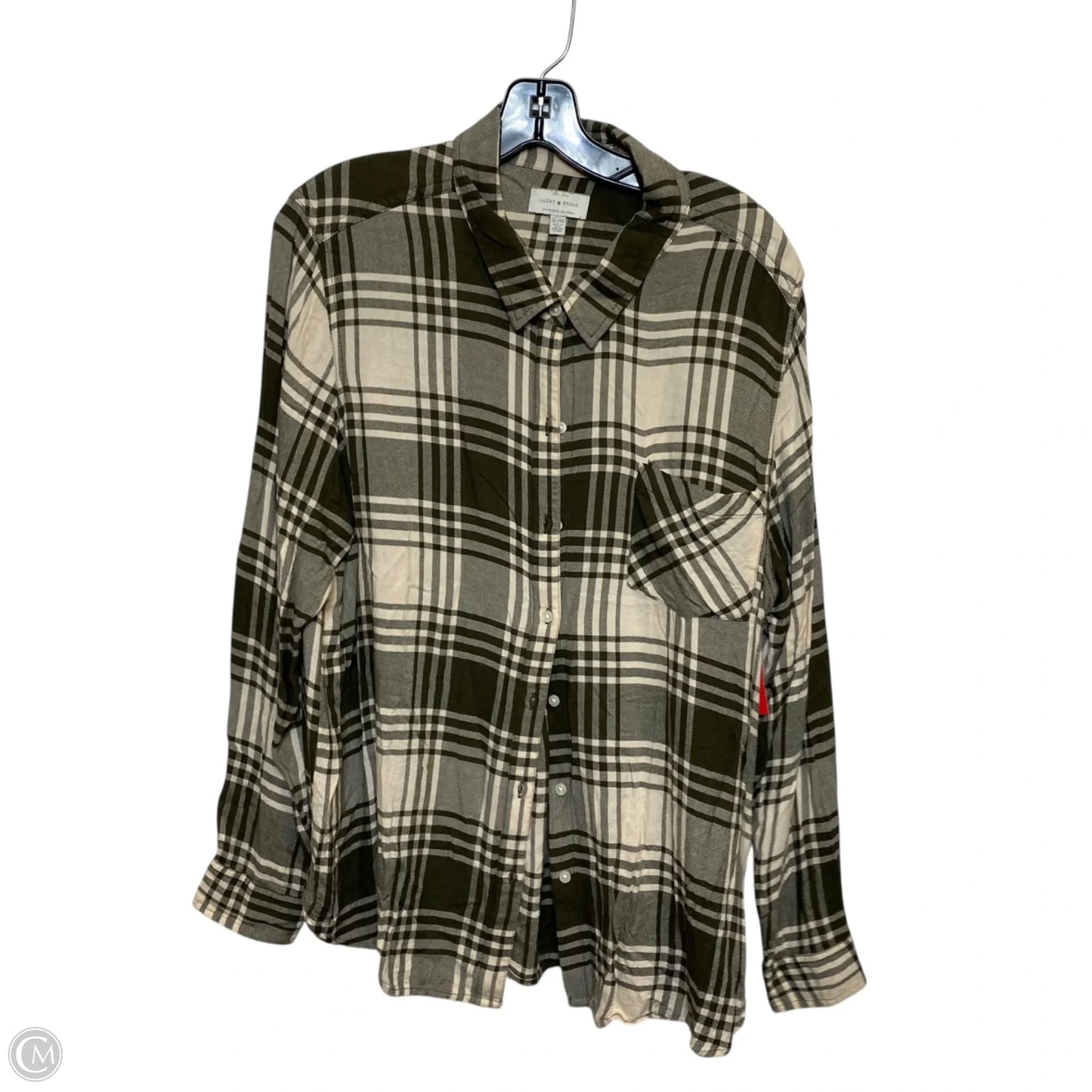 Top Long Sleeve By Lucky Brand In Green, Size: Xl