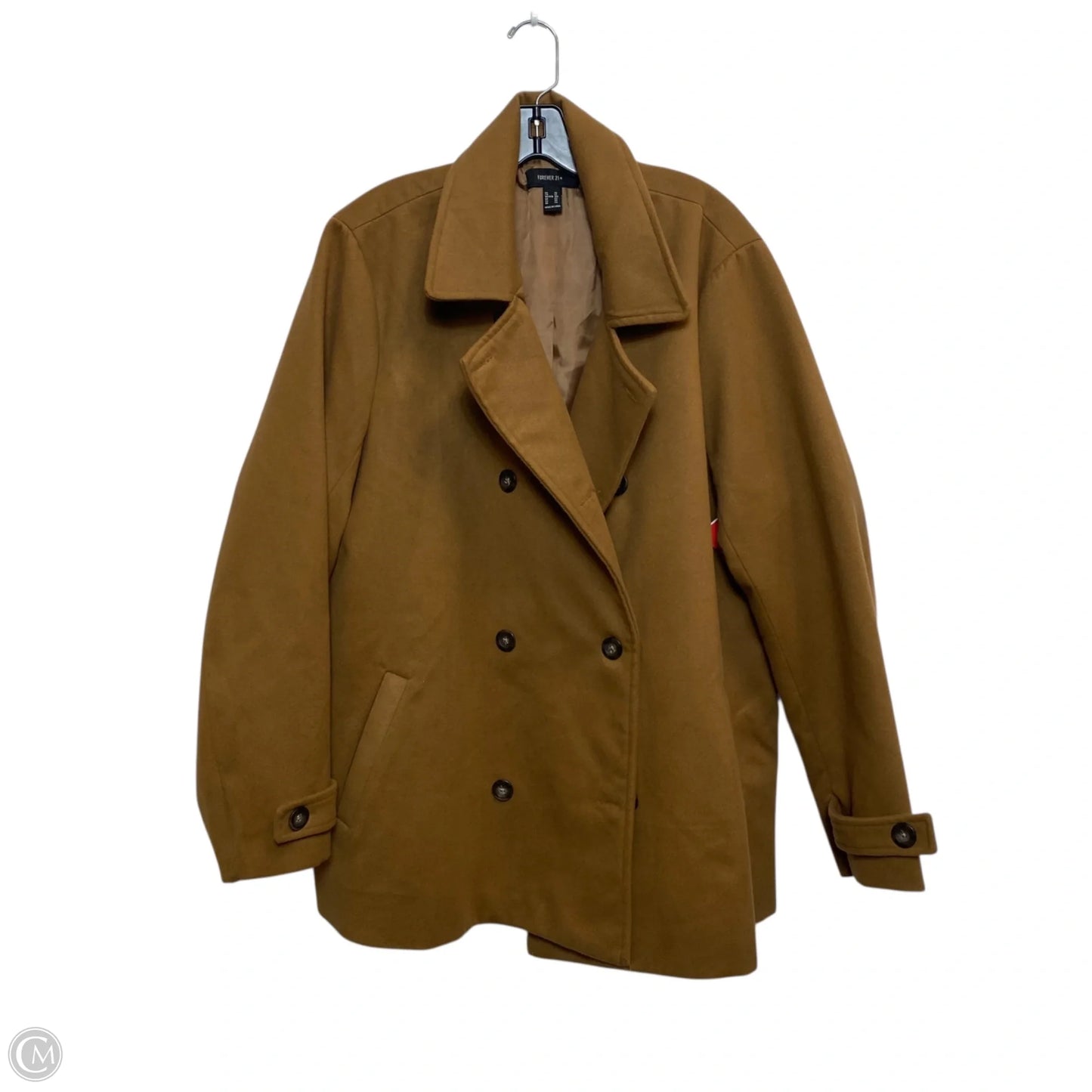 Coat Peacoat By Forever 21 In Brown, Size: 3x