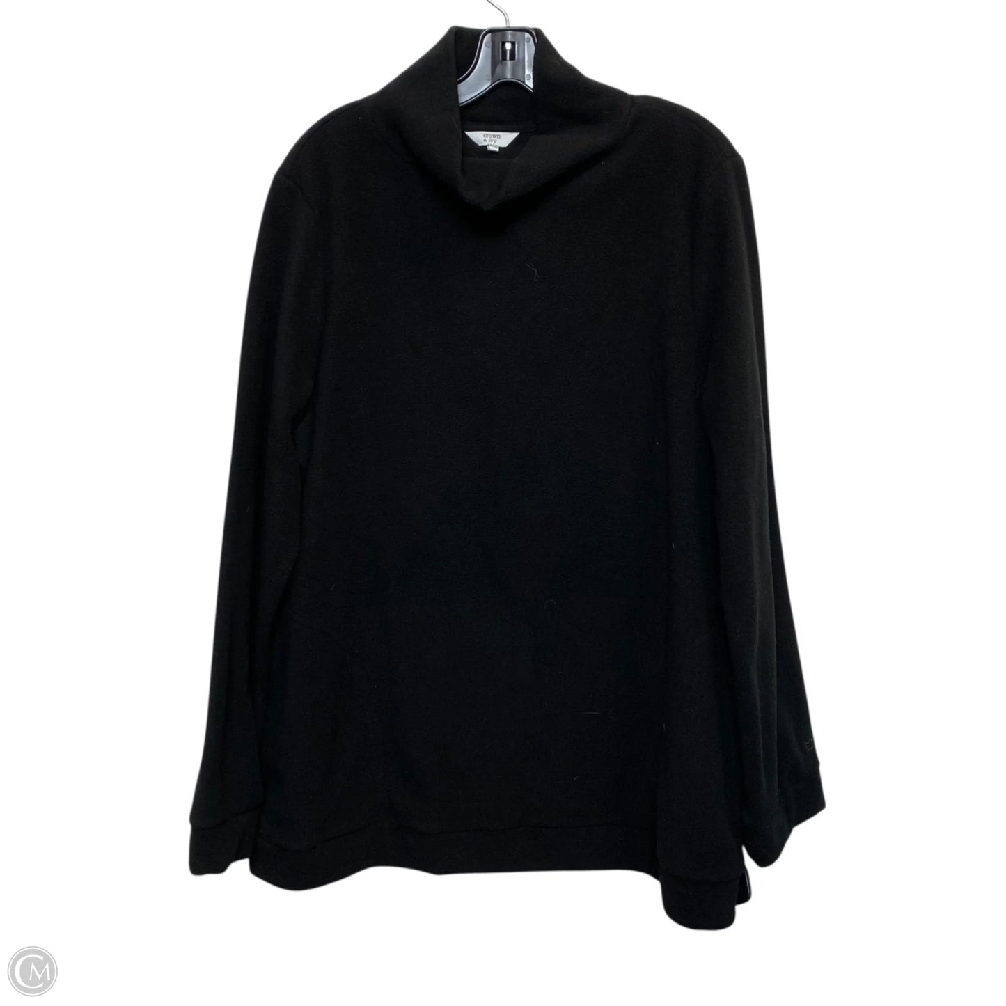 Sweatshirt Collar By Crown And Ivy In Black, Size: Xxl