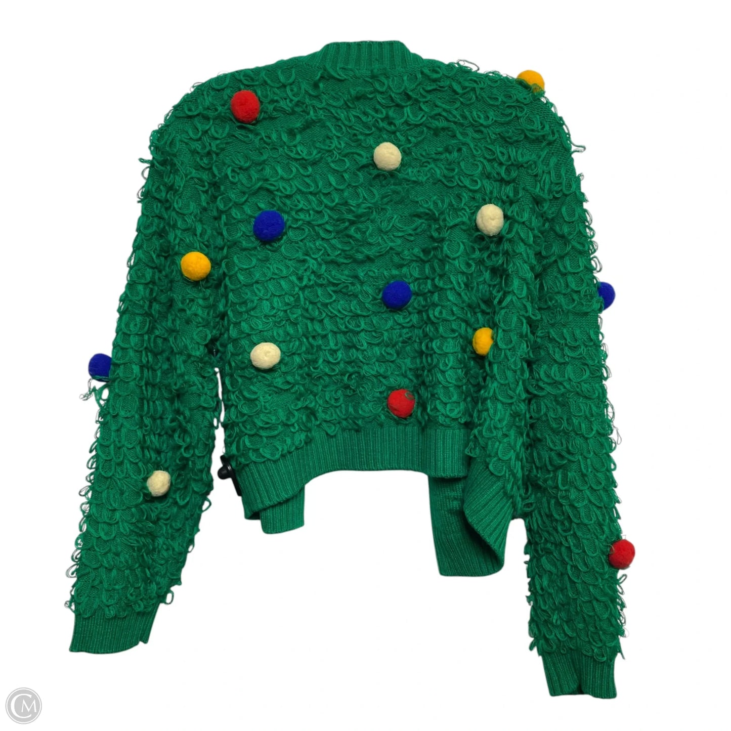 Sweater Cardigan By Mighty Fine In Green, Size: 2x