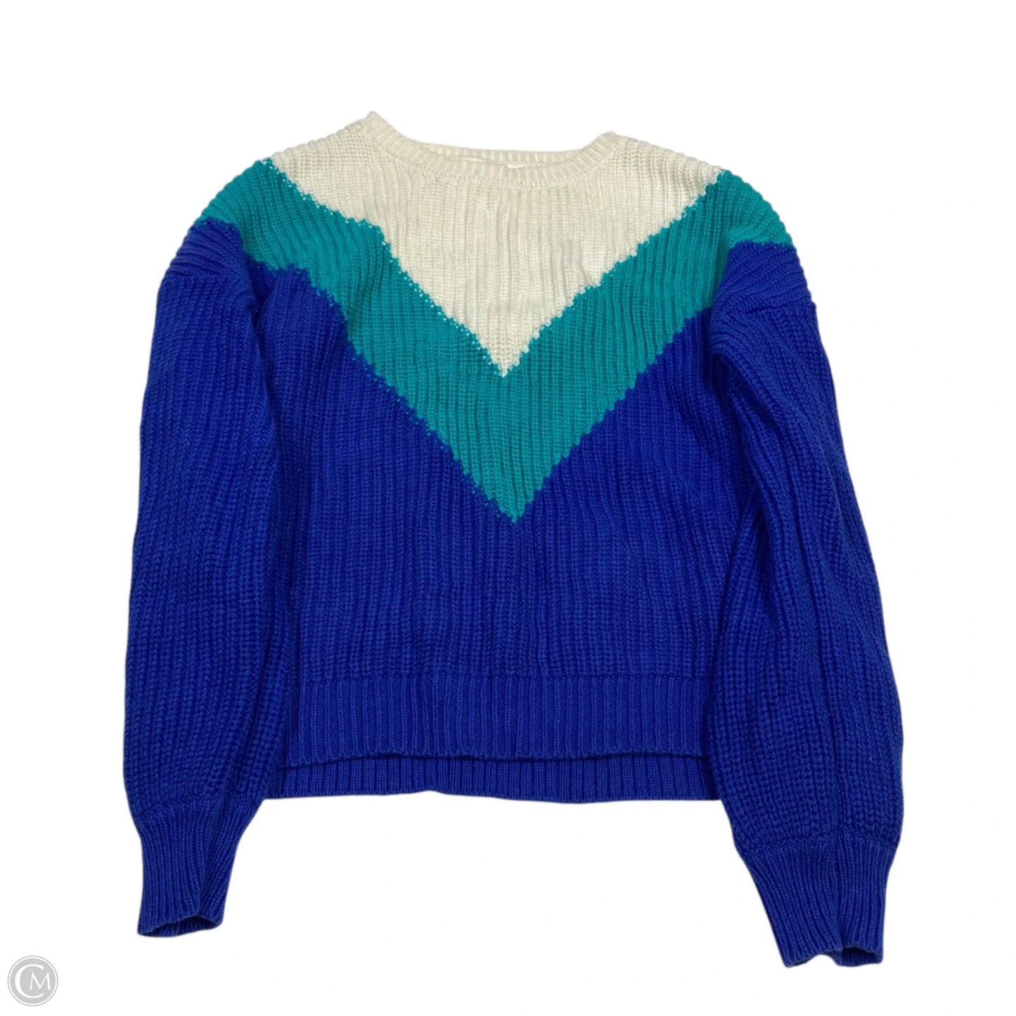 Sweater By Time And Tru In Blue & Green, Size: Xl