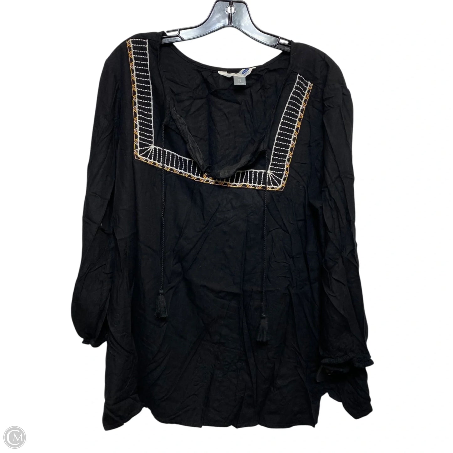 Top Long Sleeve By Old Navy In Black, Size: Xl