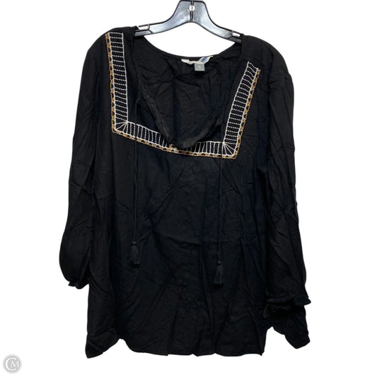 Top Long Sleeve By Old Navy In Black, Size: Xl