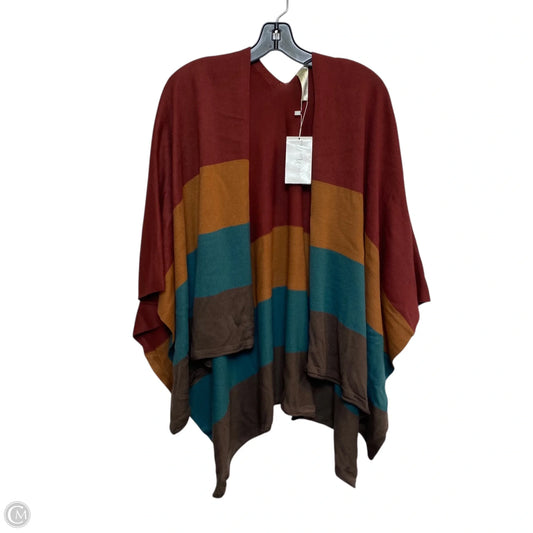 Shawl By Simply Noelle In Blue & Red, Size: Osfm