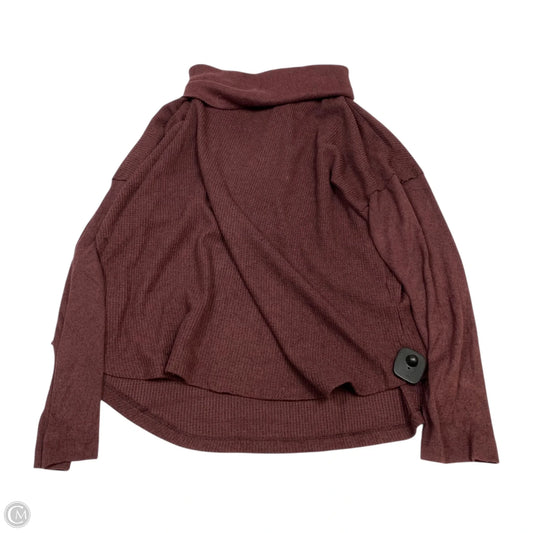 Top Long Sleeve By Time And Tru In Red, Size: 1x