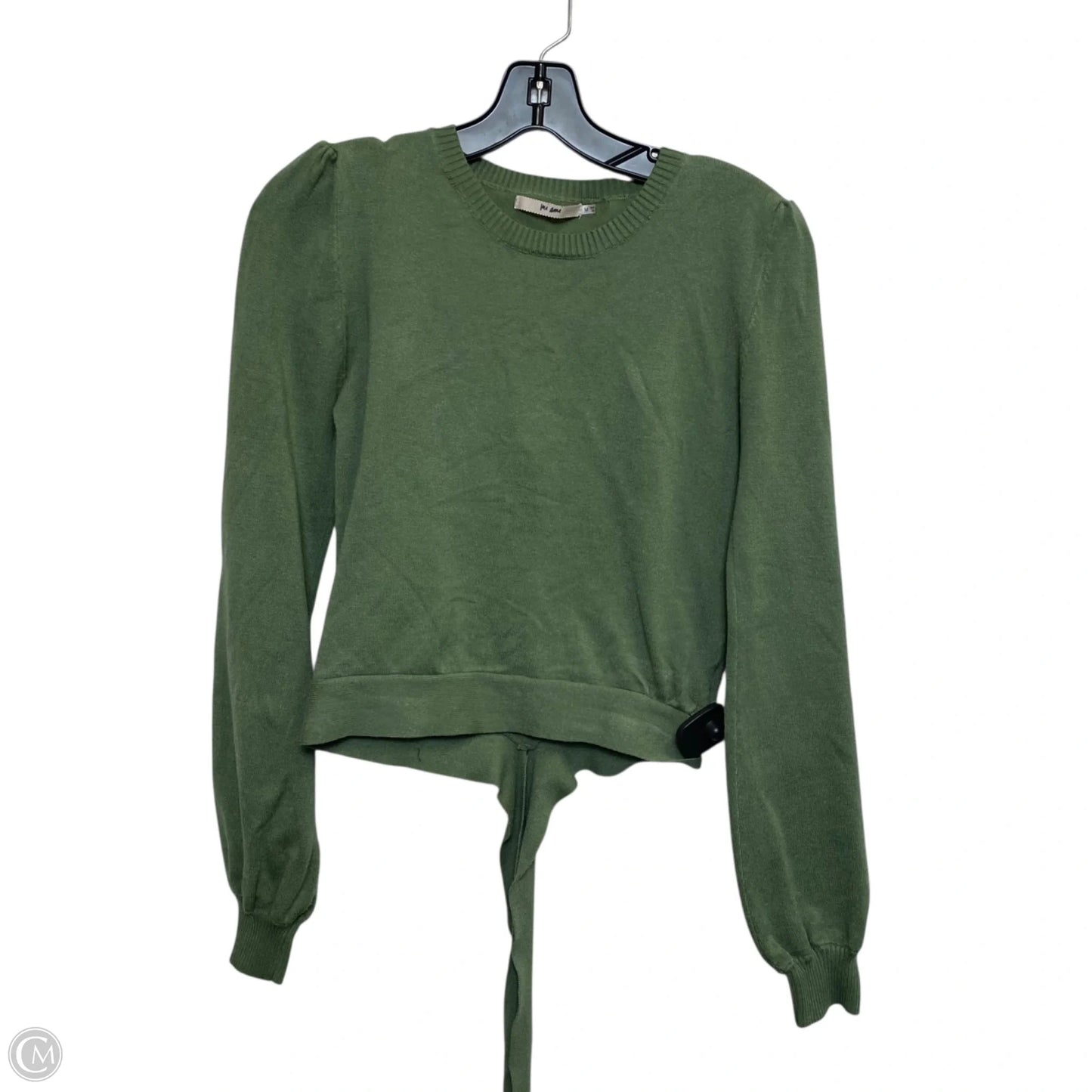 Top Long Sleeve By Culture Cade In Green, Size: M