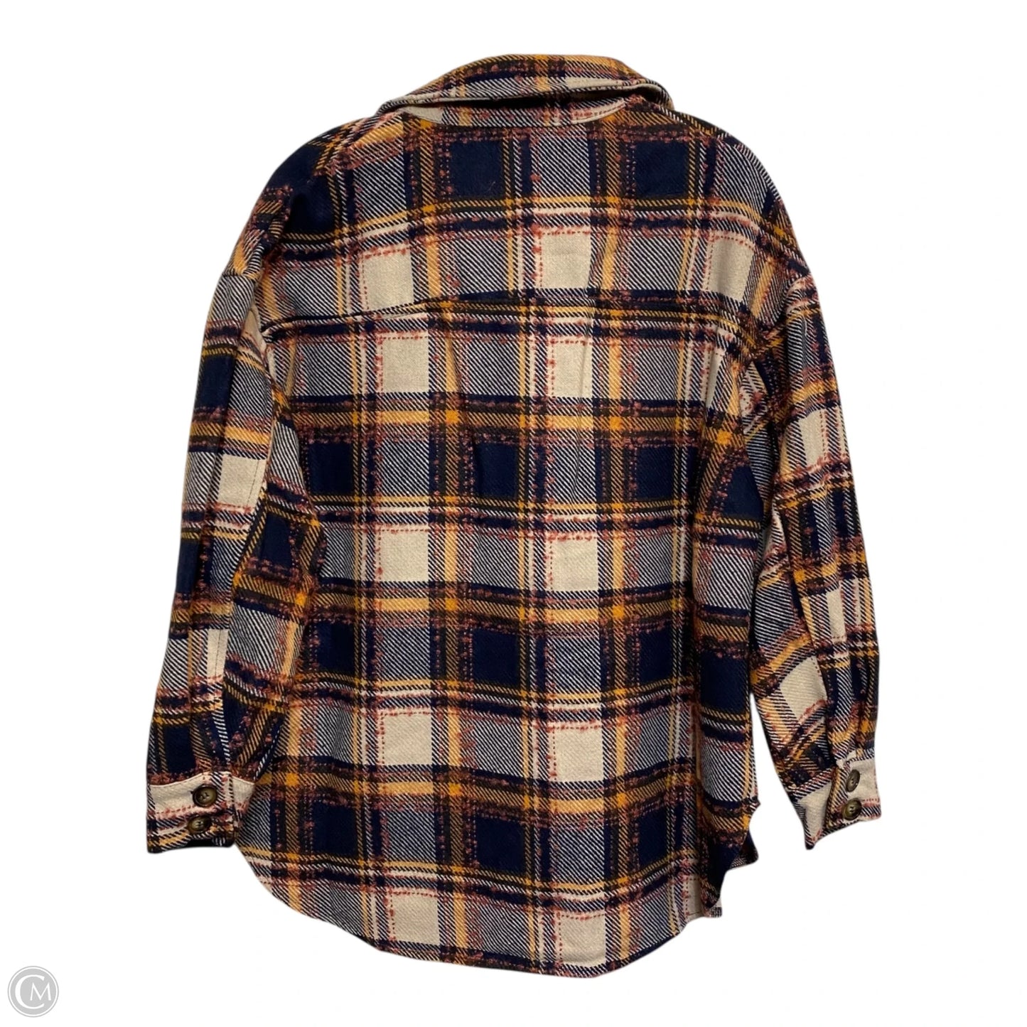 Top Long Sleeve By Clothes Mentor In Blue & Orange, Size: M